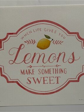 ‘Lemons Make Something Sweet' Home Art Painting (Jilly Box Summer 2020)